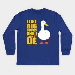 I like big ducks Kids Long Sleeve T-Shirt